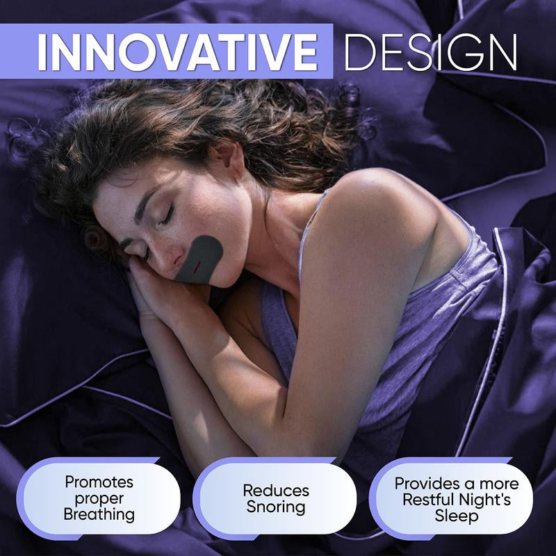 Zzsleep Tape - Mouth Tape (30 Strips) for Snore Prevention, Improved Respiratory Efficiency & Restful, Comfortable Sleep