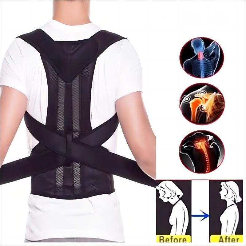 New Style Back Support Belt, Back Brace for Men & Women, Adjustable Back Straightener, Back Support Belt for Home Gym Workout Care, Gym Clothes, Gym Accessories, Adjustable Posture