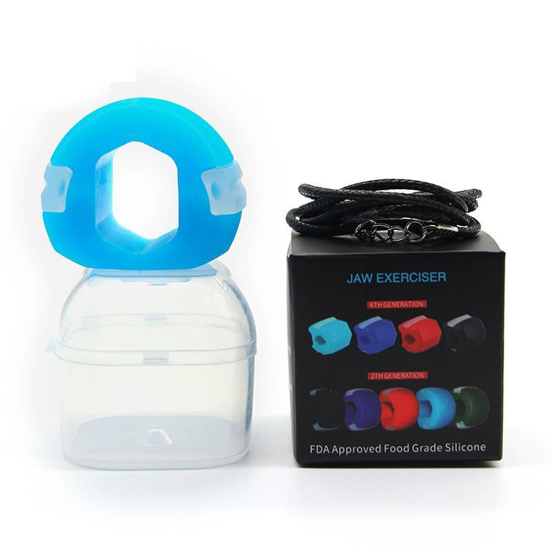 Jaw Exerciser for Men & Women - Silicone Jawline Exerciser with Jaw Trainer Strengthener, Jawline Shaper, and Face Massage Tool for Skincare