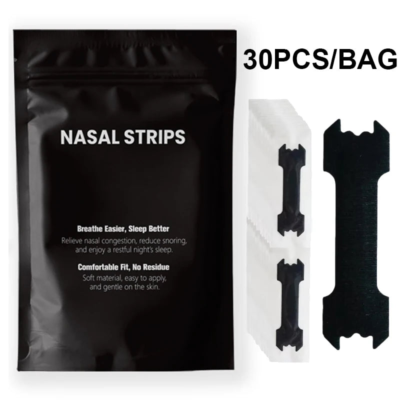 30/60/90PCS anti Snoring Nose Patch Set Extra Strength Nasal Strips Better Breathing Non-Invasive Easier Breath Sleep Aid Decive