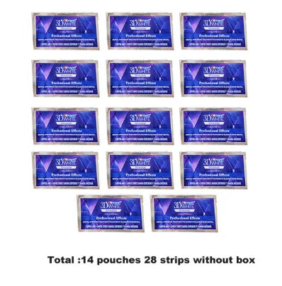 White Teeth Whitening Strips 3D White Professional Effects Tooth Bleaching Strip Dental Kit Oral Hygiene Care Whitestrips