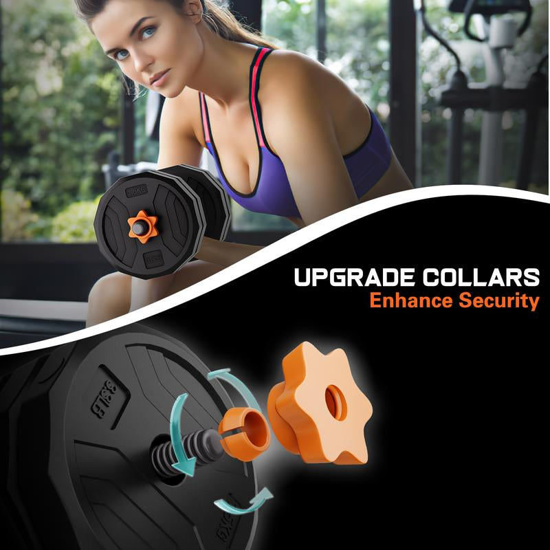 Adjustable Weight Dumbbell Set, 44/66/88LBS Weight Set Use as Dumbbell, Barbell, Kettlebell and Push-Up Pesas Para Ejercicios En Casa, Multi-Functional Fitness Exercise Equipment for Home Gym