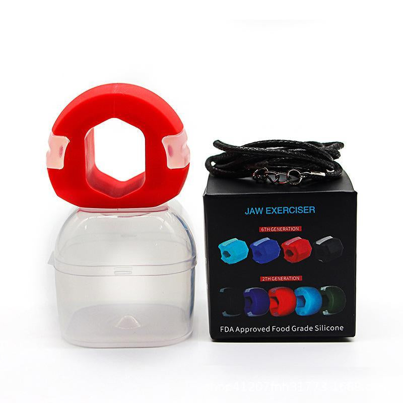 Jaw Exerciser for Men & Women - Silicone Jawline Exerciser with Jaw Trainer Strengthener, Jawline Shaper, and Face Massage Tool for Skincare