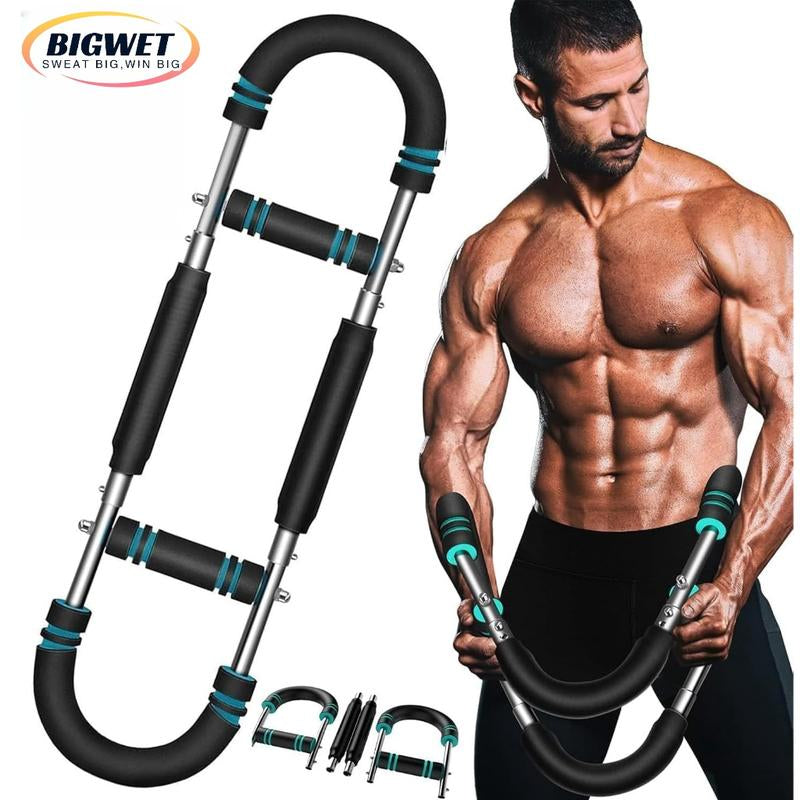 BIGWET Adjustable 60-130 LBS Twister Arm Trainer - Chest, Shoulder, Arm & Core Workout - Detachable, Portable Home Gym Equipment, Chest and Shoulder Trainer.Arc Trainer