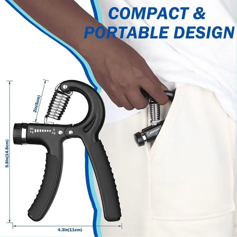Workout Hand Gripper, 11Lbs-132Lbs Hand Grip Strengthener, Home Gym Equipment, Exerciser Hand Grip Trainer, Adjustable Resistance Grip, Christmas Gift