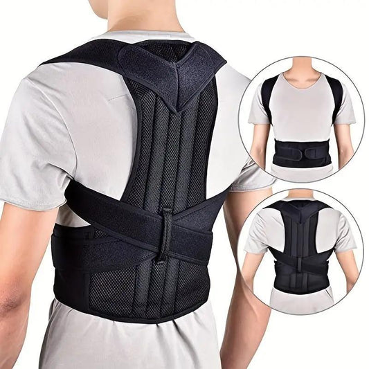 New Style Back Support Belt, Back Brace for Men & Women, Adjustable Back Straightener, Back Support Belt for Home Gym Workout Care, Gym Clothes, Gym Accessories, Adjustable Posture