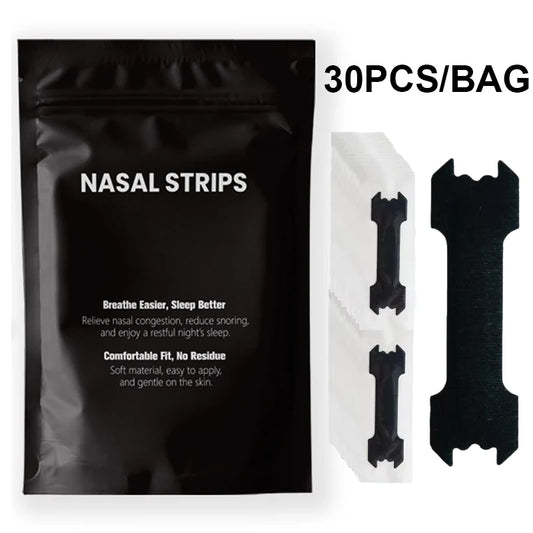 30/60/90PCS anti Snoring Nose Patch Set Extra Strength Nasal Strips Better Breathing Non-Invasive Easier Breath Sleep Aid Decive